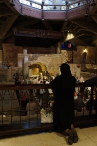 At the Church of Annunciation in Nazareth