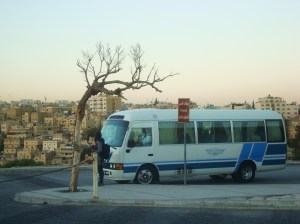 In Amman - our bus